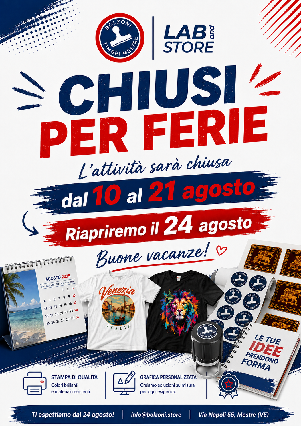 Chiusura Agosto 2026
