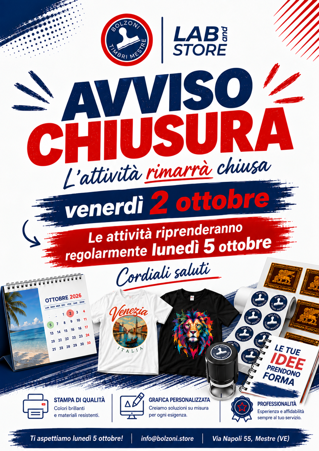 Chiusura 2 Ottobre